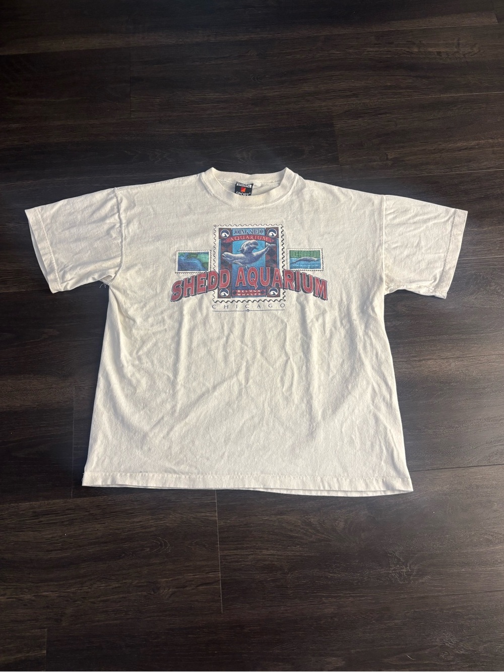 Vintage Shedd Aquarium Chicago T-shirt Size XL